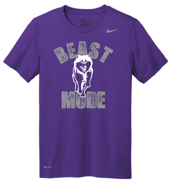 Nike Legend
Purple Short Sleeve T - Beast Mode